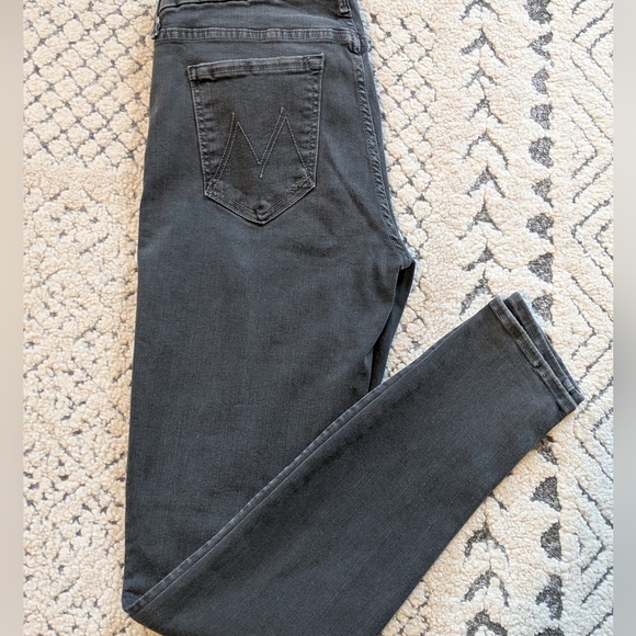 MOTHER Denim - Mother | The Looker Faded Black Skinny Jean